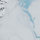 A detail of the Larsen C ice shelf.